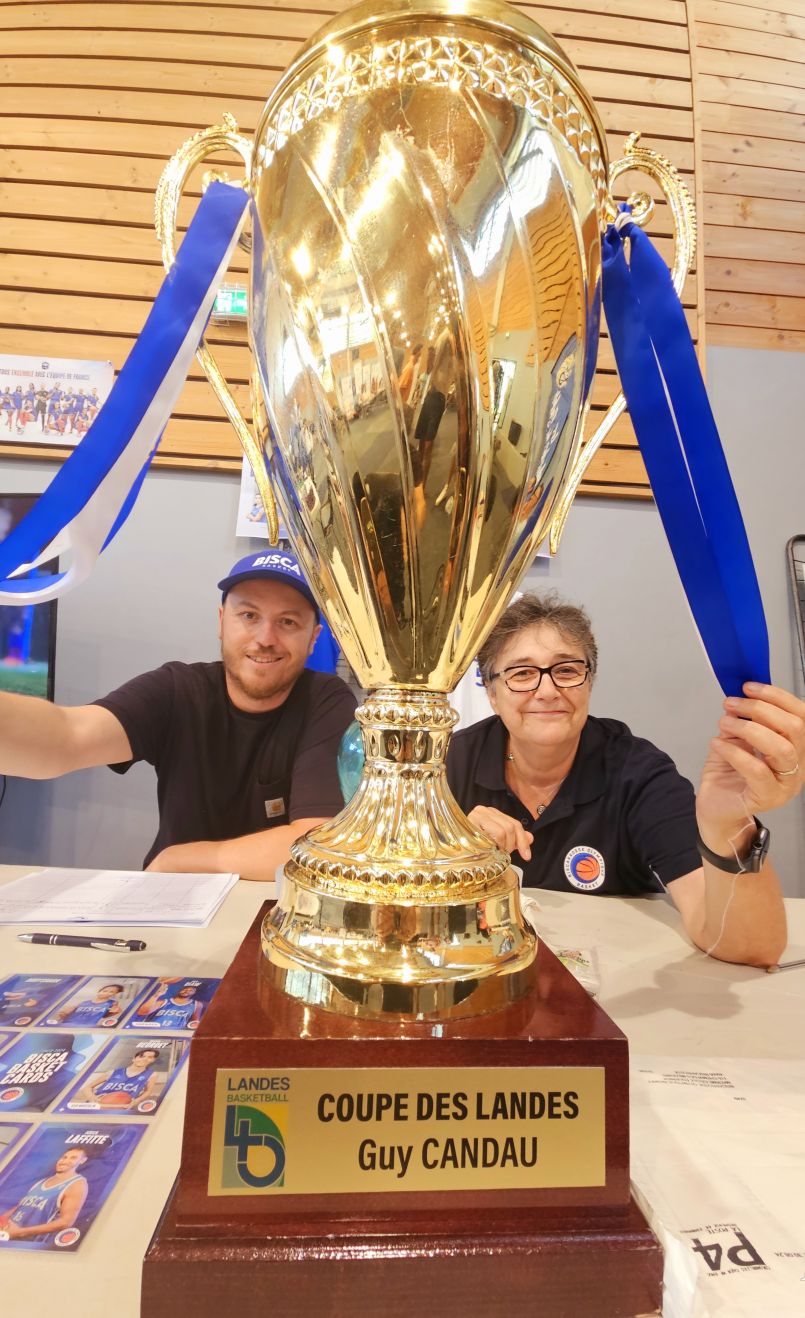 Les prsidents Ccile Fournier et Bruno Belliard ont voqu les objectifs du Biscarrosse Olympique Basket et Football.